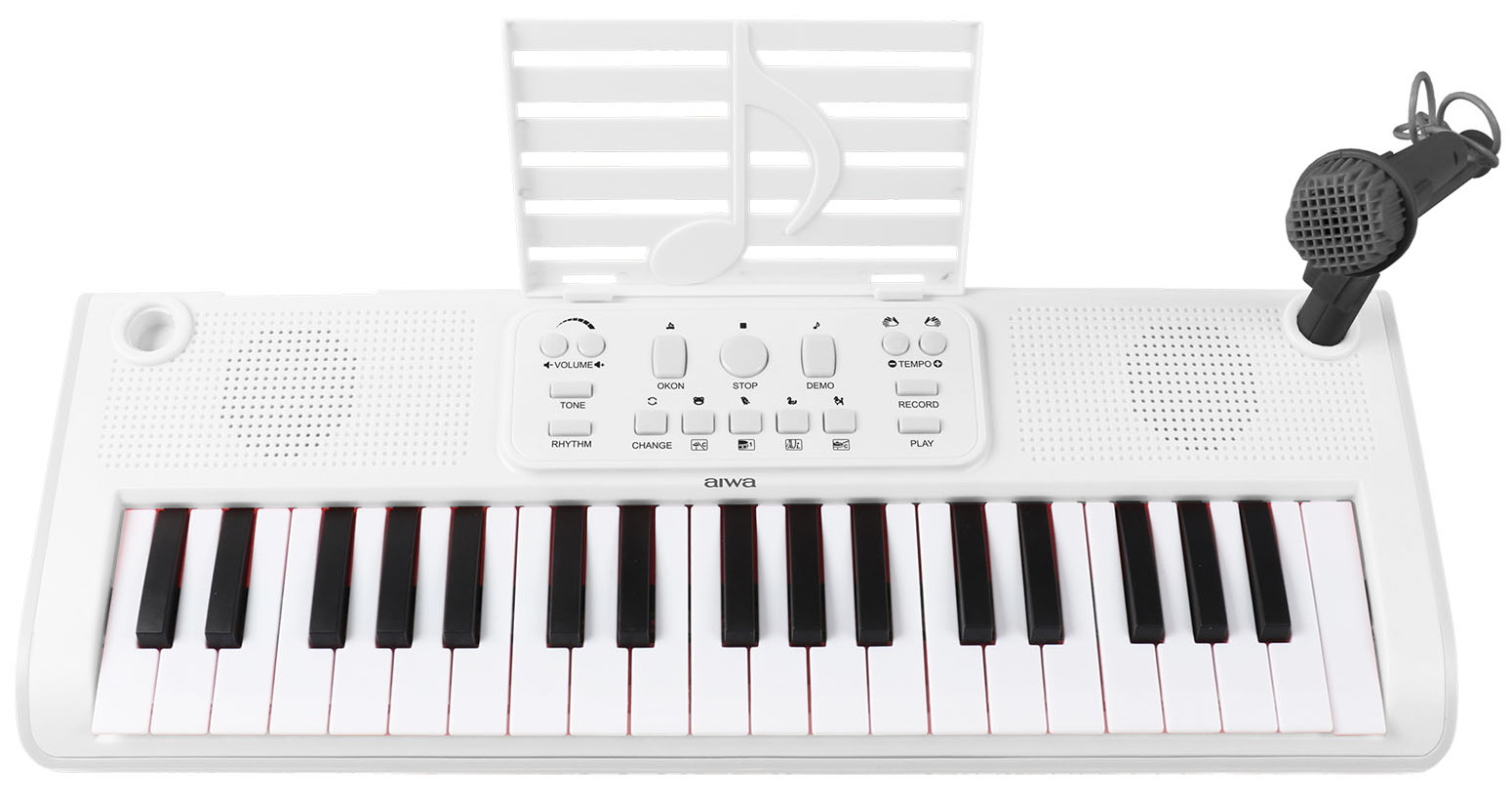 Изображение товара Синтезатор AIWA ASZ-370W с 37 клавишами и 8 тембрами