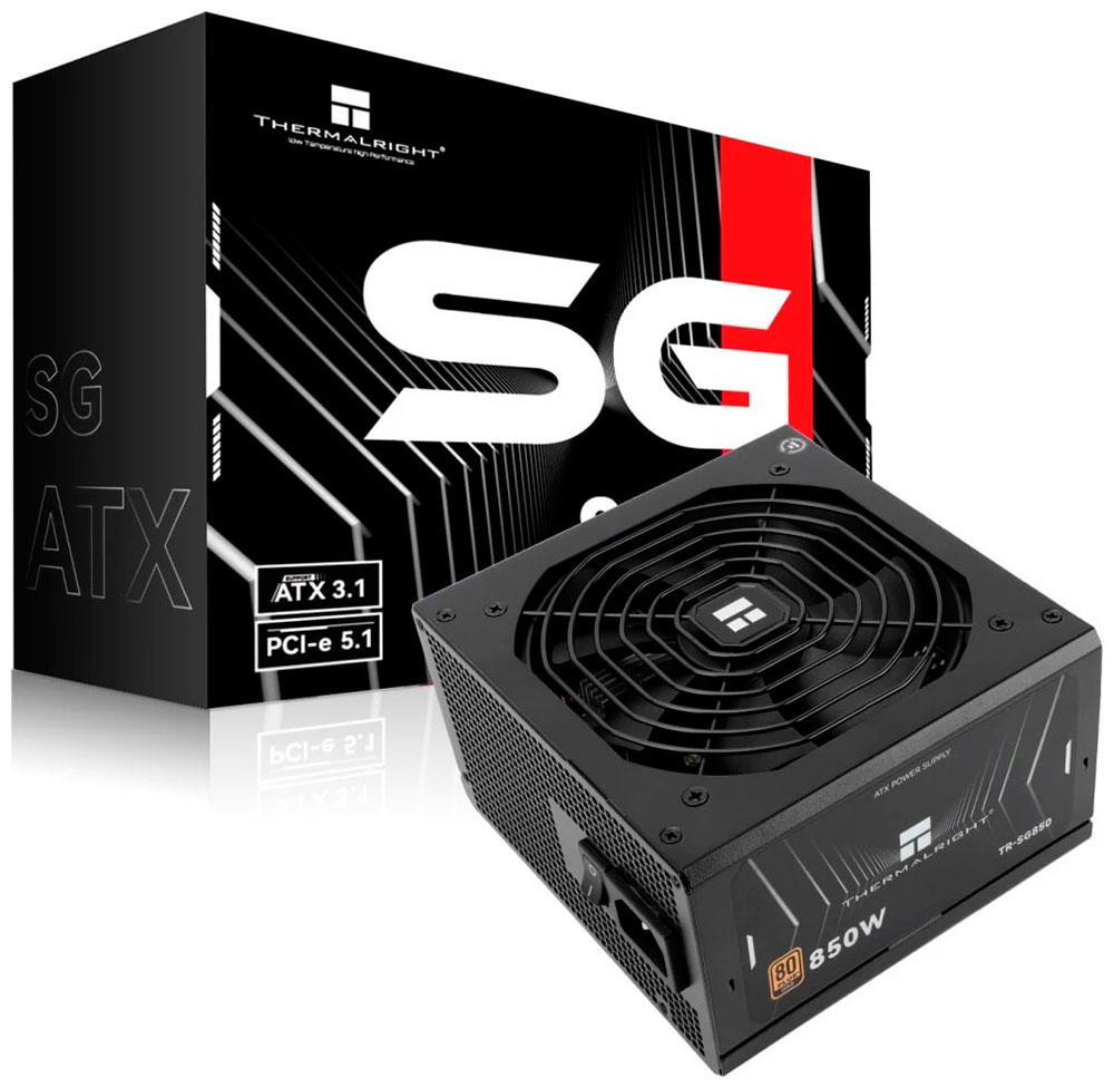 Изображение товара Блок питания Thermalright 850W Gold TR-SG850 с активным PFC и модульными кабелями
