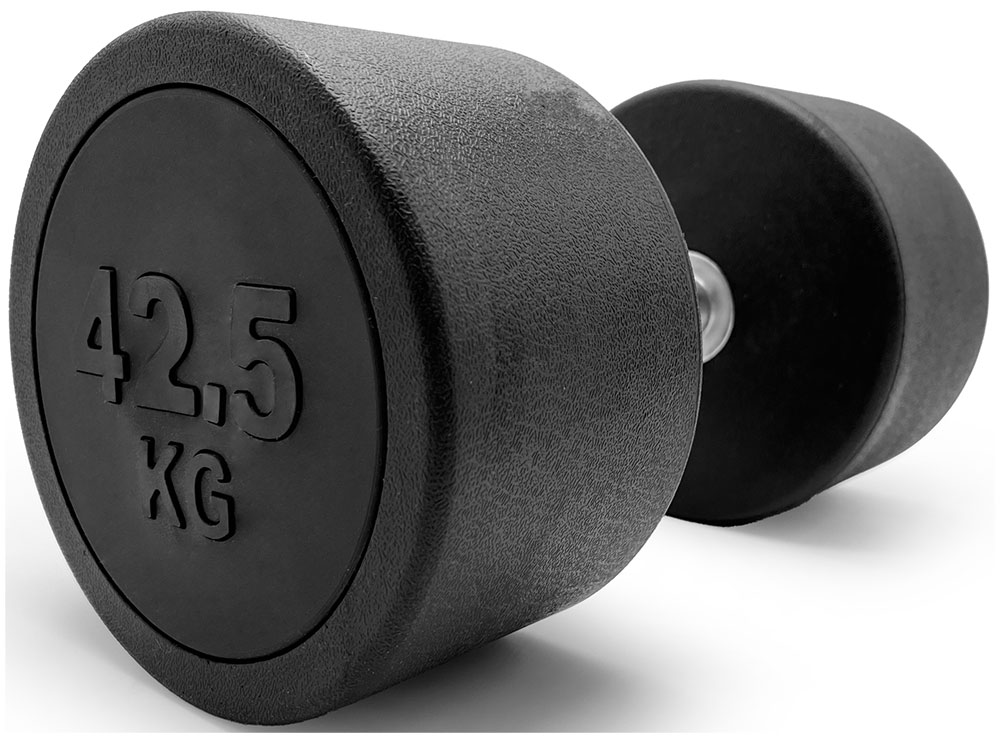 

Гантель Unix Fit, PRO, круглая, обрезиненная, 42,5 кг / шт. (DBRND42_5PBK), Черный