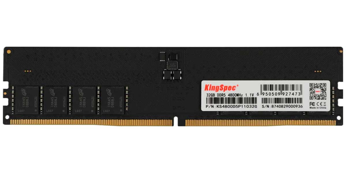 Изображение товара Оперативная память Kingspec DDR5 32GB 4800MHz (KS4800D5P11032G)