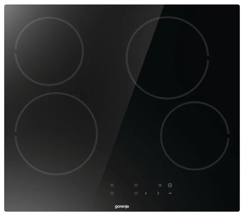 Изображение товара Электрическая варочная панель Gorenje ECT64BSCE 4 конфорки стеклокерамическая сенсорное управление