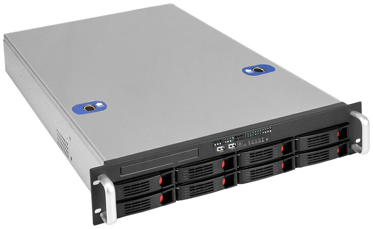 Изображение товара Серверный корпус ExeGate Pro 2U660-HS08 без БП 2U форм-фактор 7 слотов охлаждение