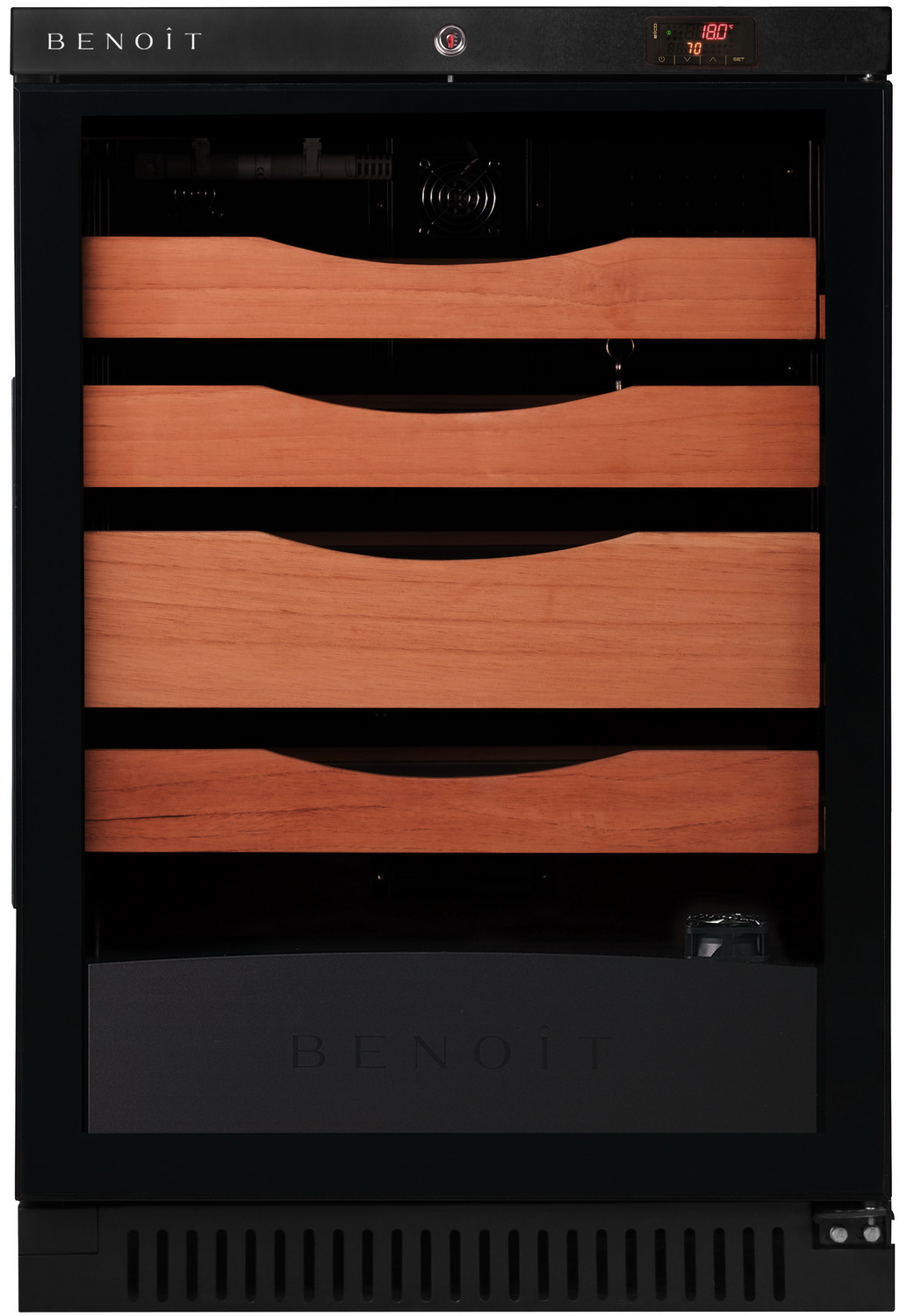 Изображение товара Хьюмидор Benoit HUMIDOR CIG-140 черный с онлайн мониторингом и УФ-защитой