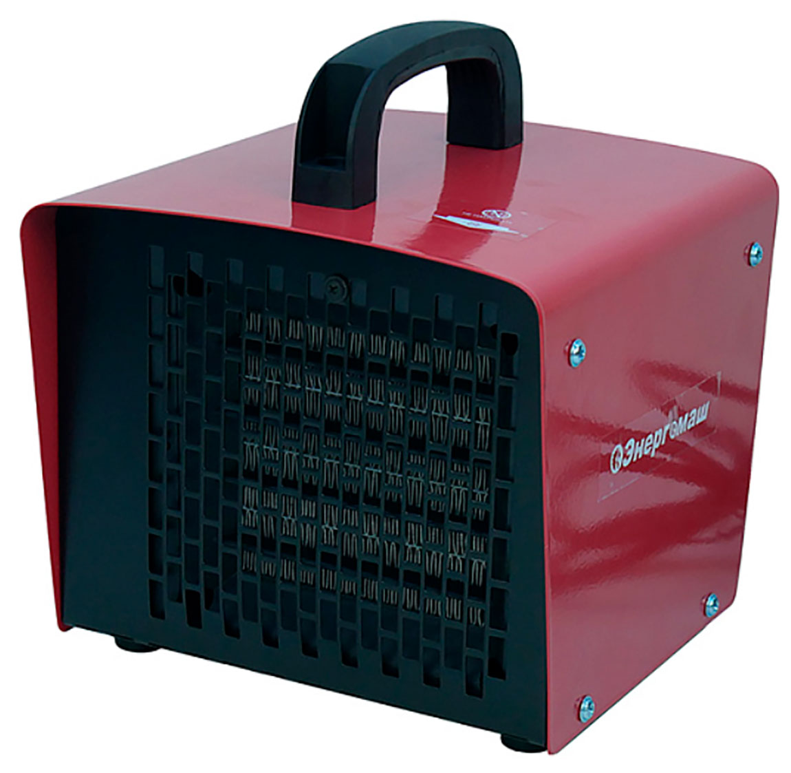 

Тепловентилятор керамический Энергомаш ТПБ-2000К, 2кВт/1кВт, термостат, защита от перегрева, Черный/красный