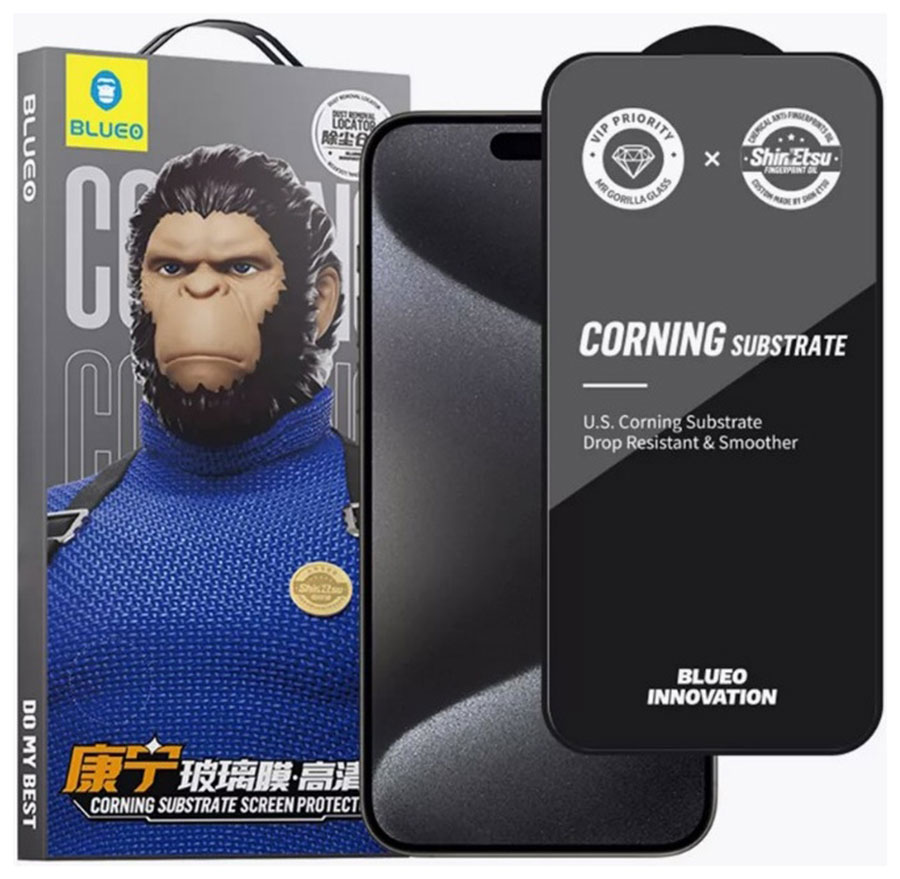 Защитное стекло Type Gorilla 3D Anti-broken Tempered Glass, iPhone15 pro Max 6.7, Black (NPT35-15PM-BK) Защитное стекло Type Gorilla 3D Anti-broken Tempered Glass, iPhone15 pro Max 6.7, Black (NPT35-15PM-BK)