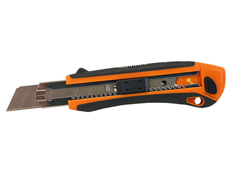 Изображение товара Нож cтроительный Sturm! 25 мм, сталь SK4, 3 лезвия, автоподача, фиксирующий винт (1076-08-08)