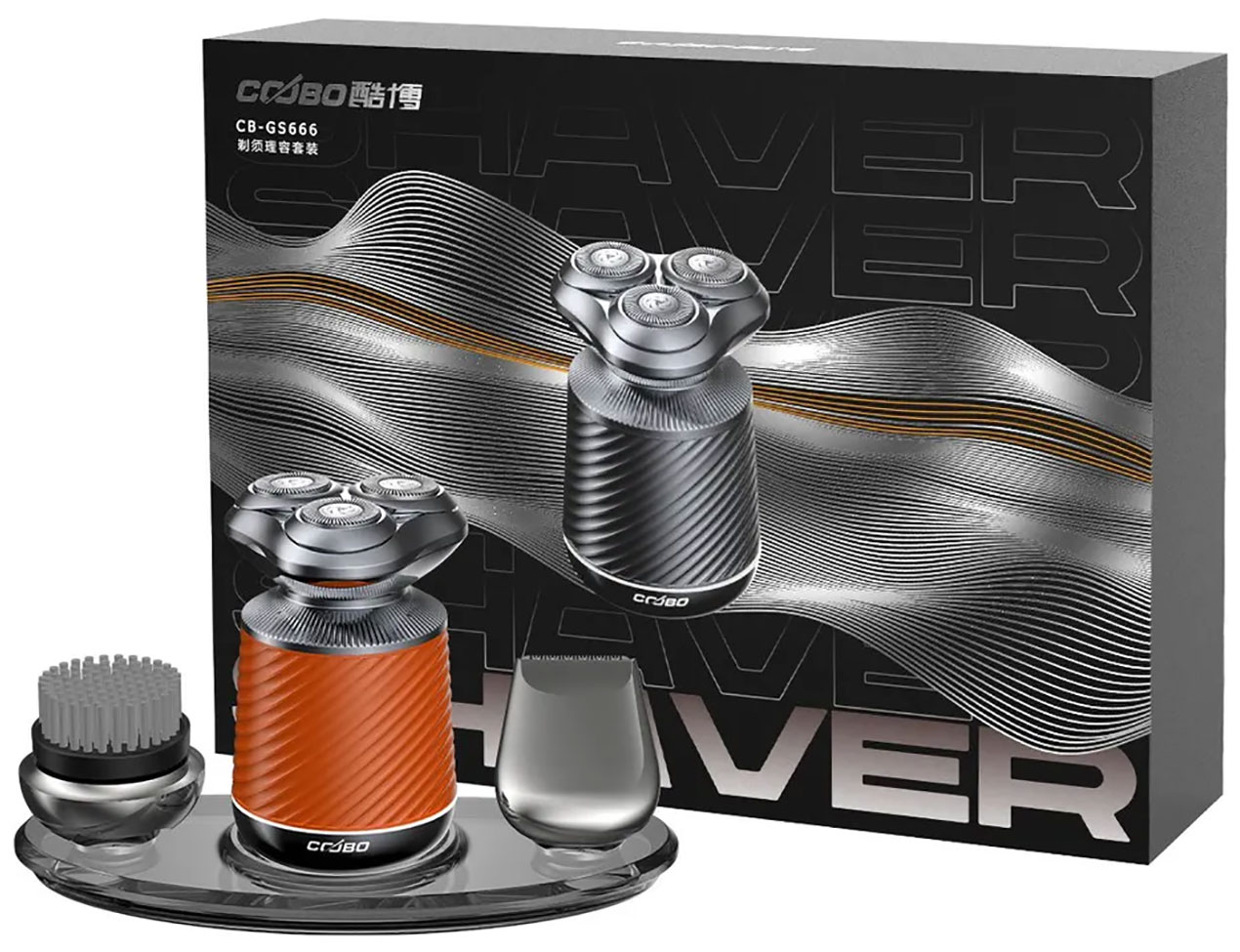 Изображение товара Электробритва Coobo CB-GS666, оранжевая