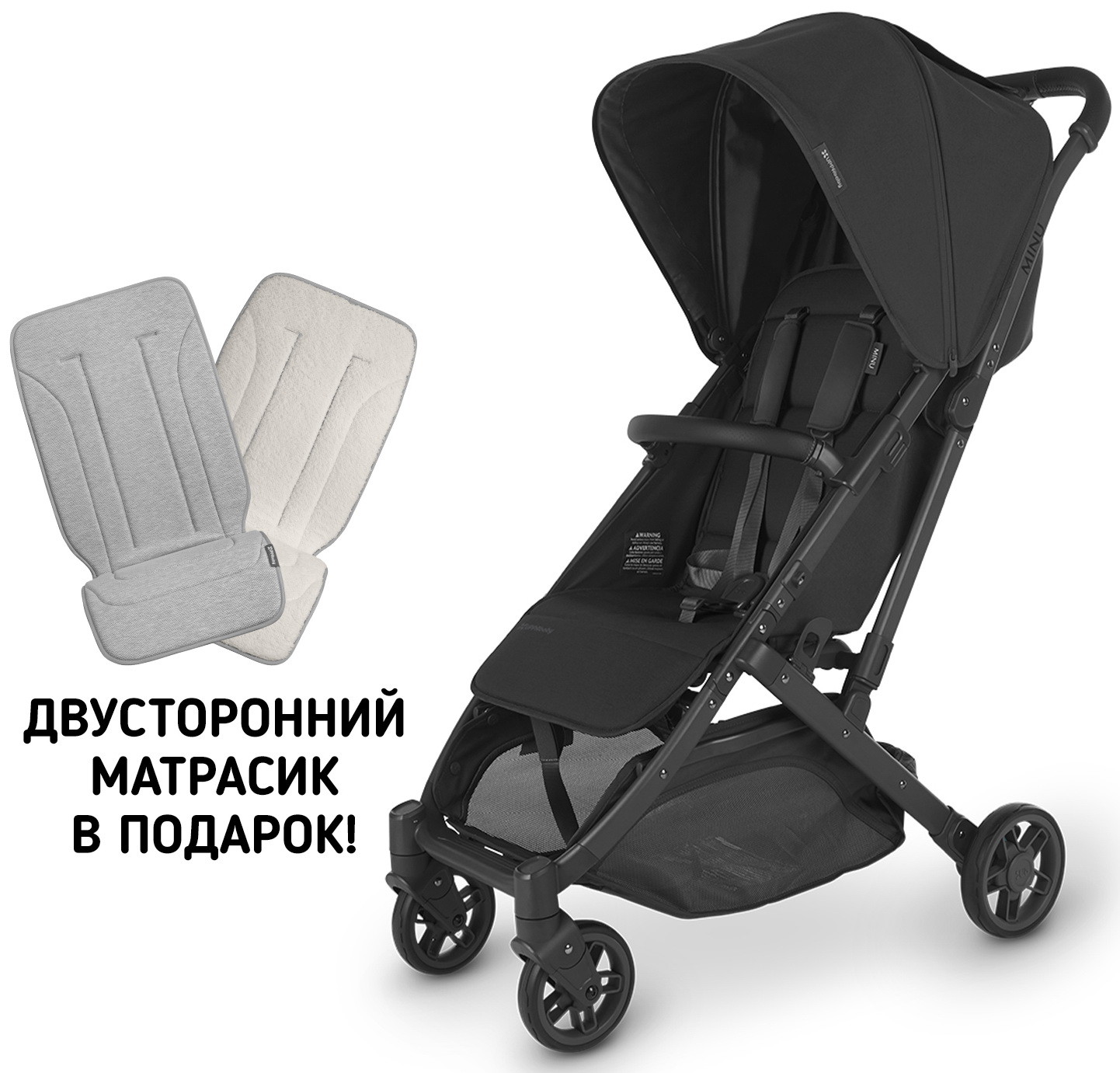 

Коляска UPPAbaby MINU V2 JACK 0802-MIN-EU-JKE, Черный