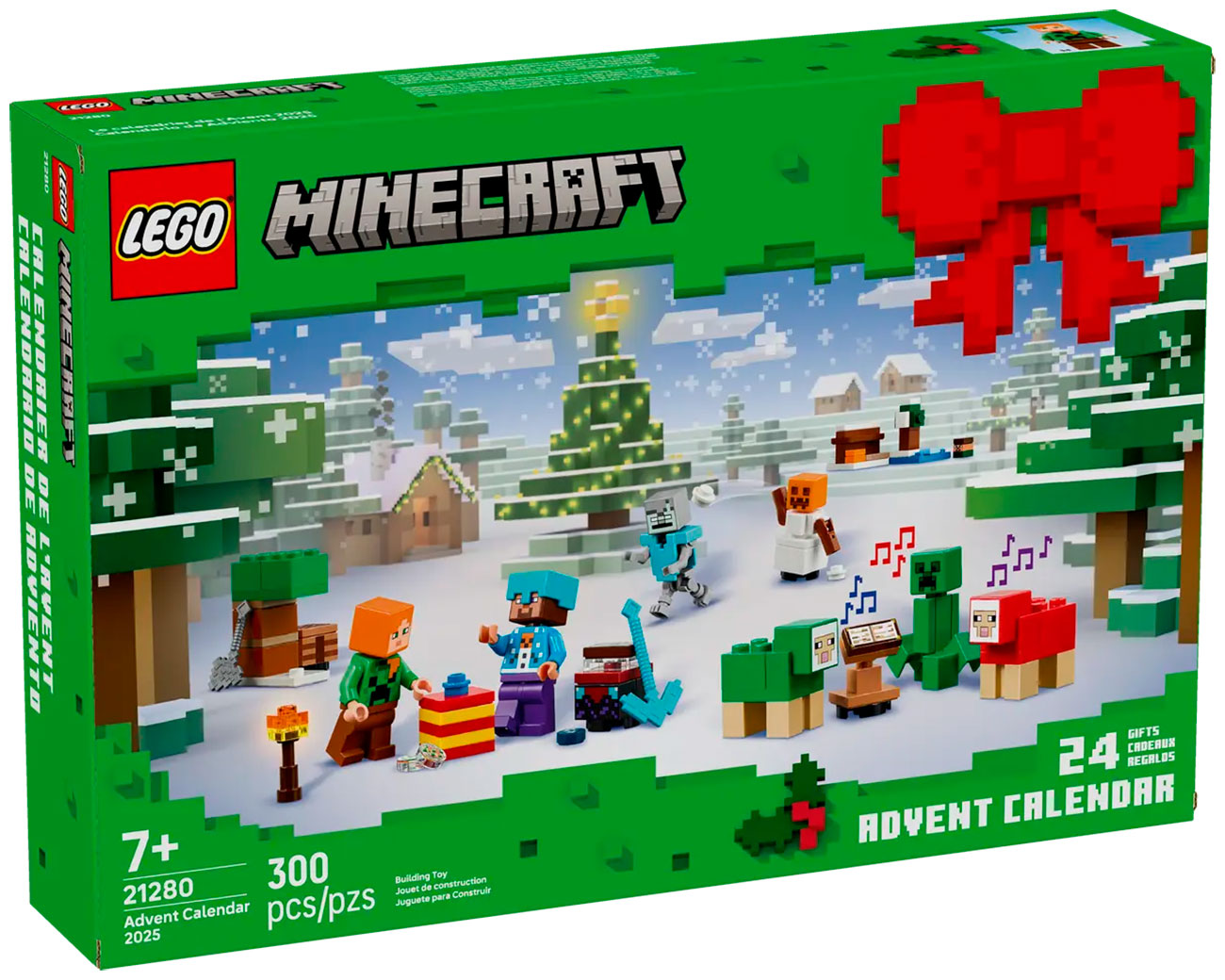 Изображение товара Конструктор LEGO Minecraft Адвент-календарь 21280 24 дня сюрпризов для детей