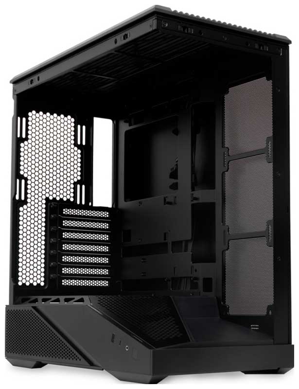 Изображение товара Компьютерный корпус HSPD F711 Black с панорамным остеклением