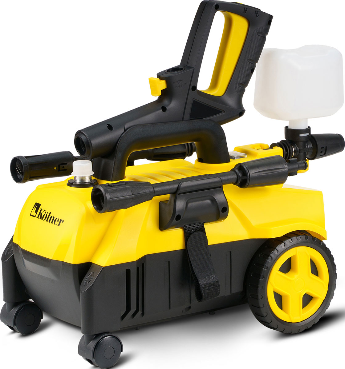 Изображение товара Мойка высокого давления Kolner K140F 1600 Вт 130 Бар с пеногенератором и функцией самовсасывания