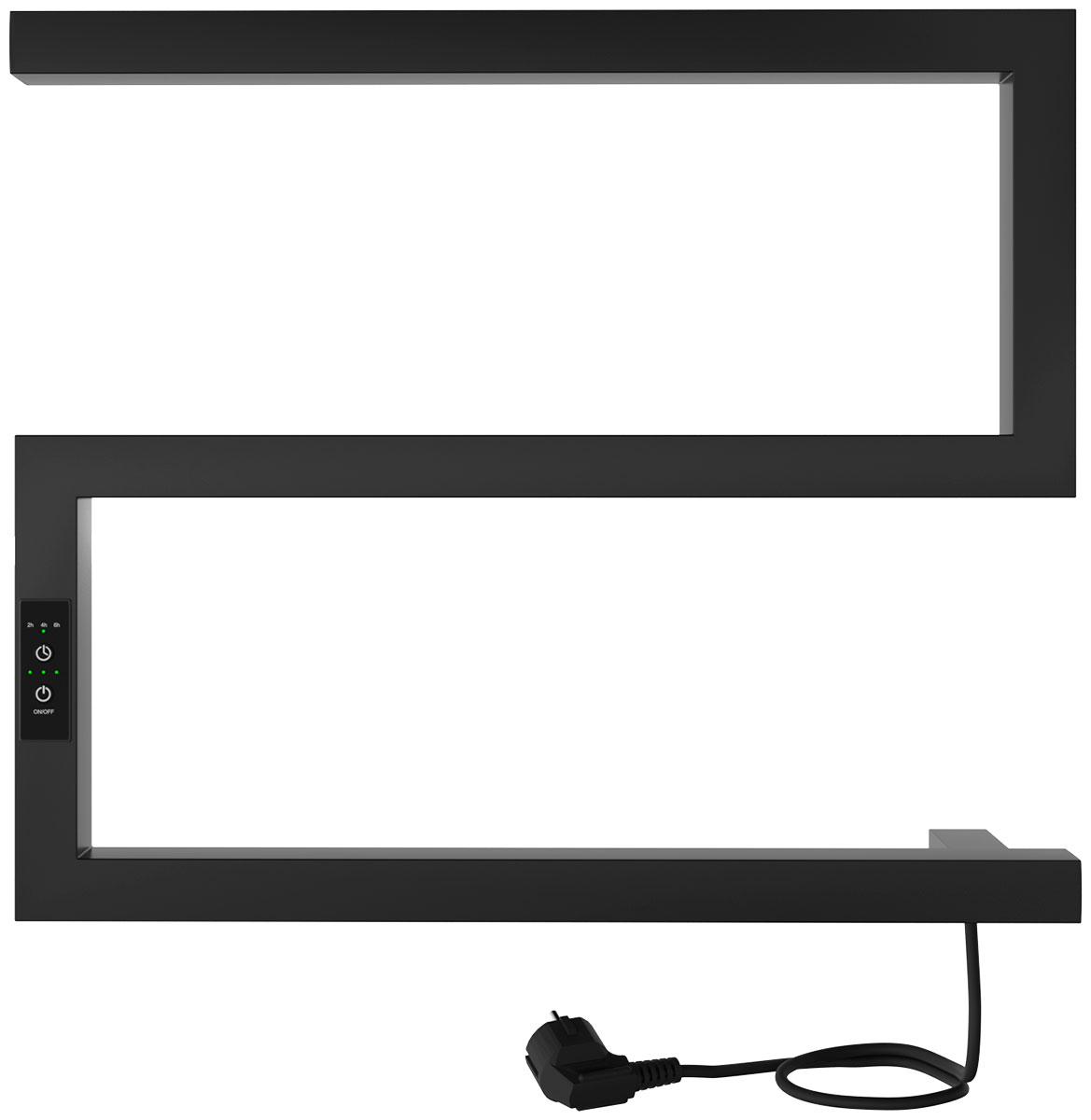 Изображение товара Электрический полотенцесушитель Indigo Sparta без полки черный муар (DGS40-50BRRt)