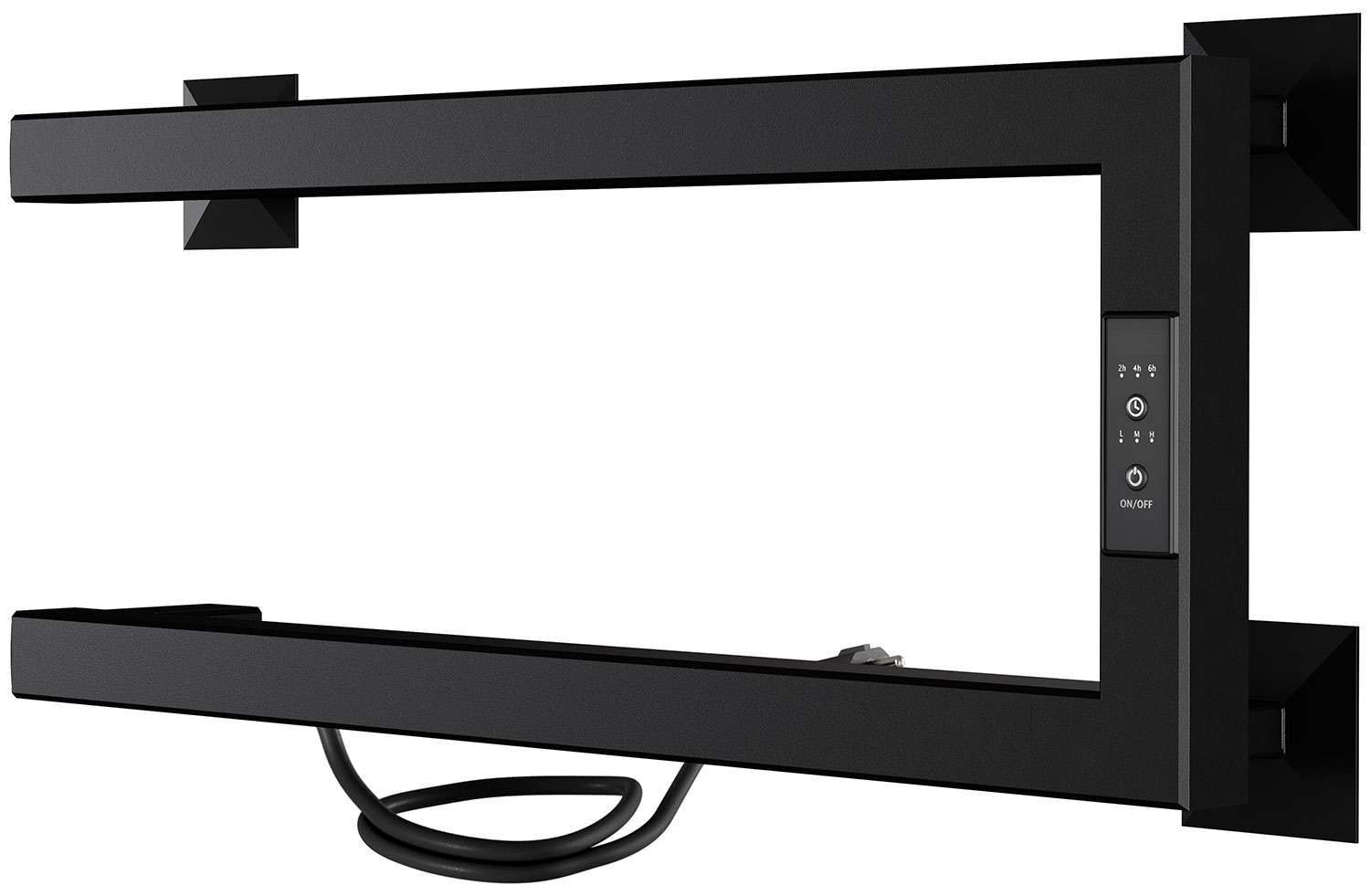 Изображение товара Электрический полотенцесушитель Indigo Nix, без полки, черный муар (DGN20-50BRLt)