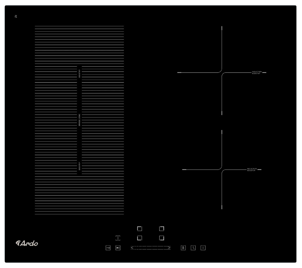 

Электрическая варочная панель Ardo IM64B1FS2, Черный