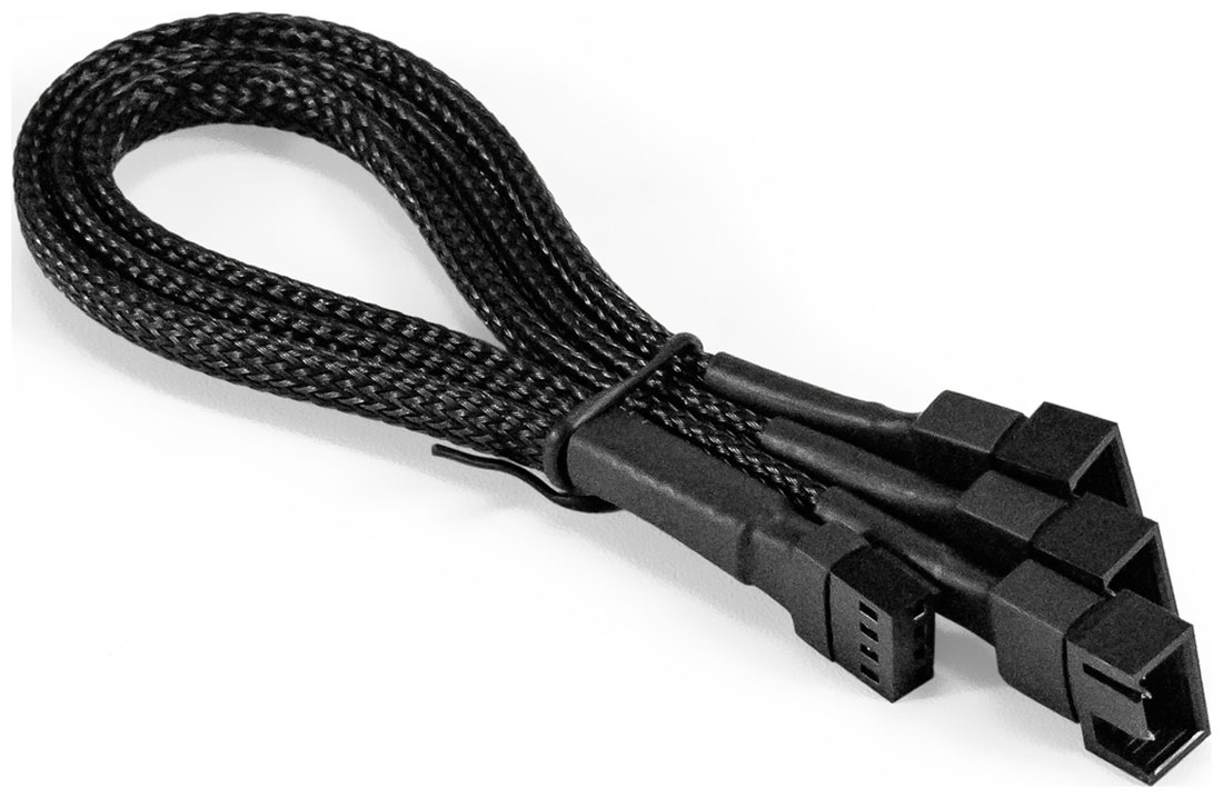 Изображение товара Разветвитель питания с 4pin материнской платы на 3 корпусных вентилятора ExeGate EX-CC-4p3xF (EX294792RUS)