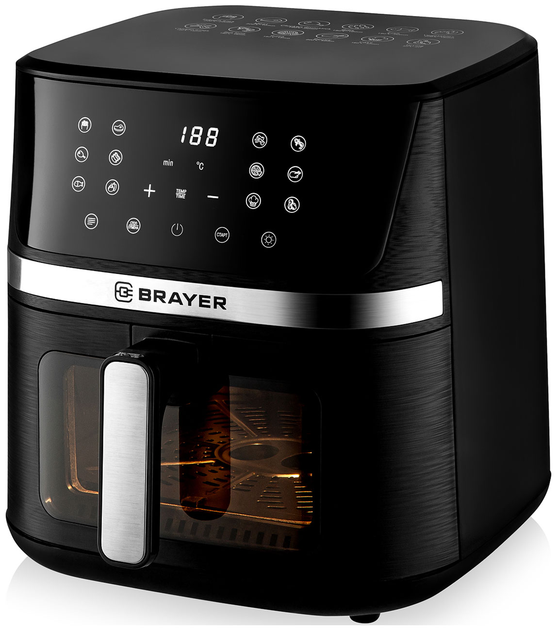 Изображение товара Аэрогриль Brayer BR2038 12 программ сенсорное управление 7 литров