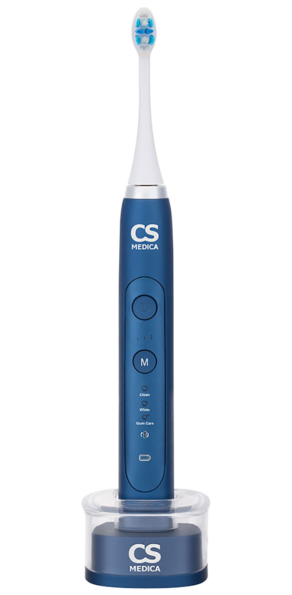 Изображение товара Электрическая звуковая зубная щетка CS Medica CS-333-BK, синяя