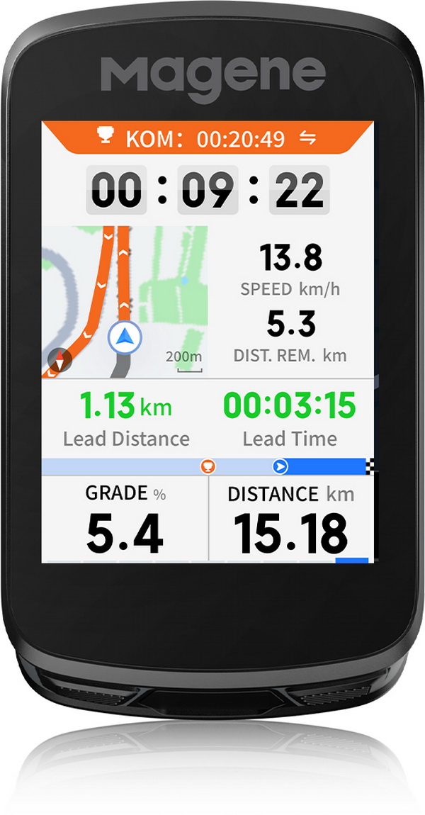 Велокомпьютер Magene GPS C606 V2 черный 18990₽