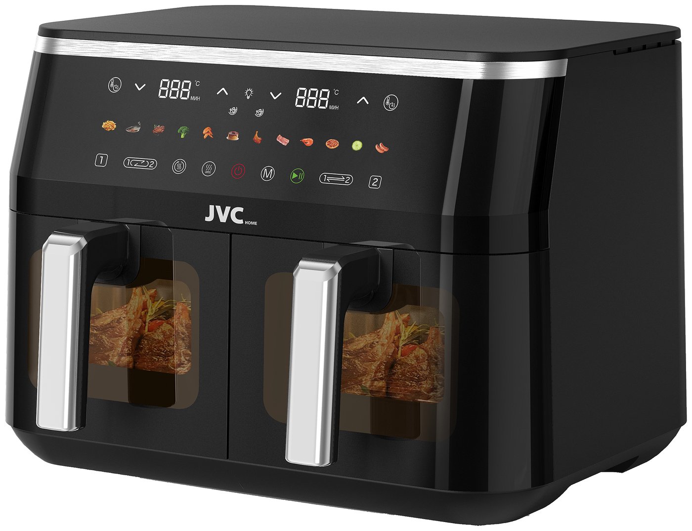 Изображение товара Аэрогриль JVC JK-MB110 2 чаши Fry Force 360° 3200 Вт