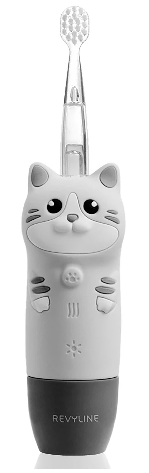 Изображение товара Детская электрическая зубная щетка Revyline RL 025 Baby Cat, серая