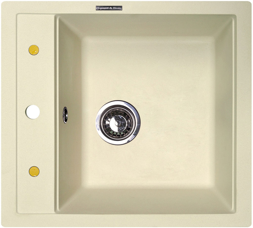 Изображение товара Кухонная мойка Zigmund & Shtain PLATZ 465 из искусственного гранита, 45 см врезная