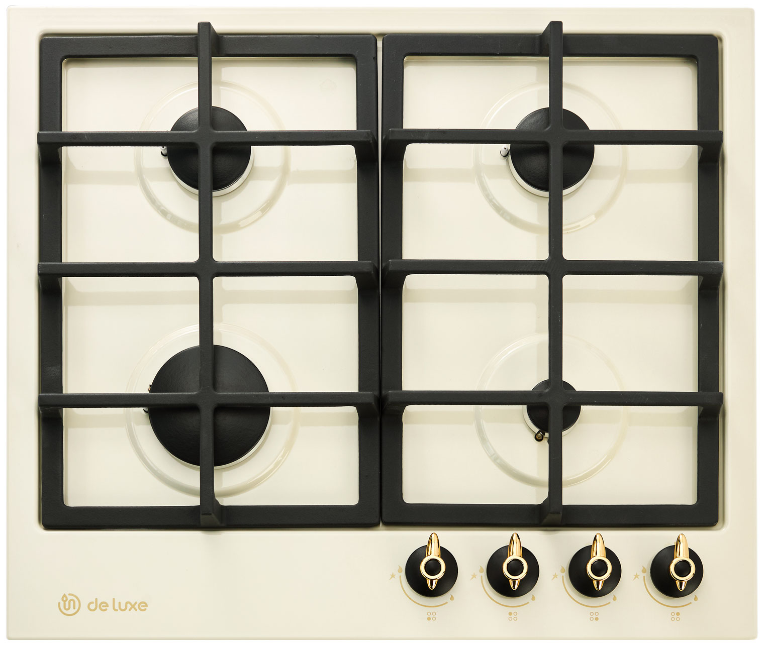 Изображение товара Газовая варочная панель De luxe TG4 750231 F 4 конфорки с электроподжиг