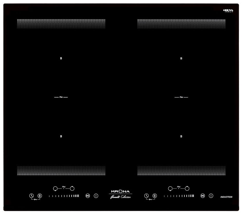 Изображение товара Электрическая варочная панель Krona ETERNO 60 BL 4 индукционные зоны стеклокерамика