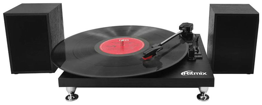 цена Проигрыватель виниловых дисков Ritmix LP-240 Black wood