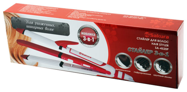 Щипцы для укладки волос Sakura SA-4520P прибор для укладки волос sakura sa 4518p