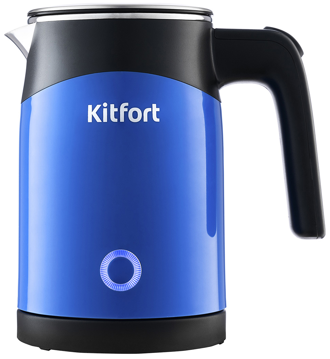 Чайник электрический Kitfort КТ-639-2 чайник электрический kitfort кт 639 2 металл 0 6 л 1150 вт чёрно синий