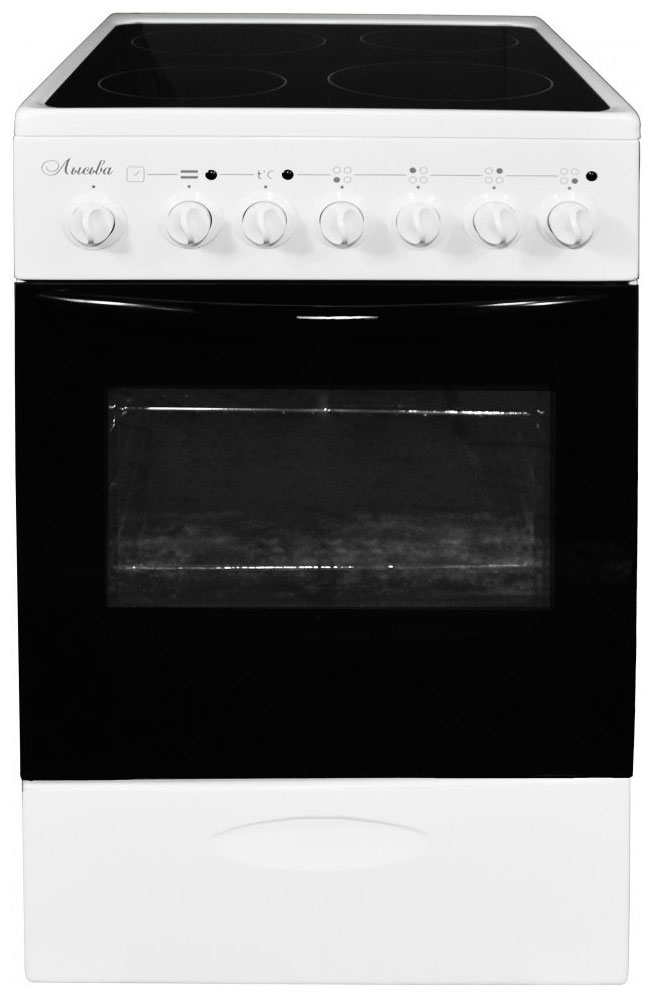 Изображение товара Электроплита Лысьва EF4005MK00 белая с духовкой 57 л, 4 конфорки