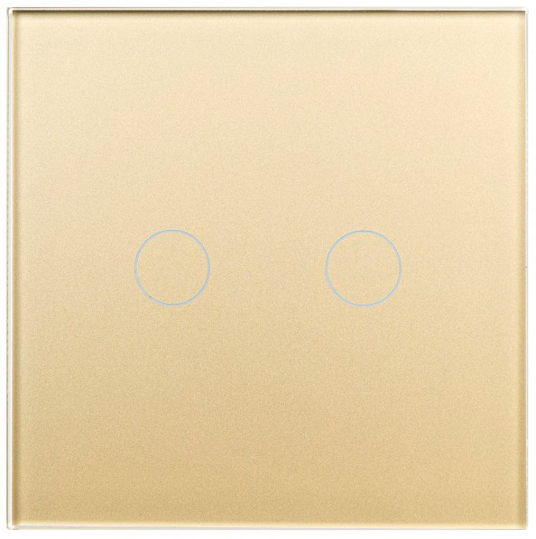 Изображение товара Умный выключатель Sibling Powerlight WS2G золотой с нулем Wi-Fi