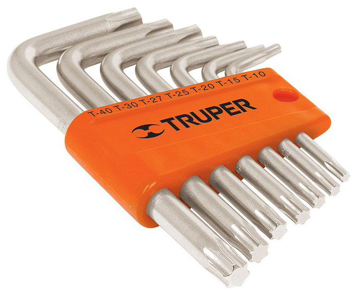 Изображение товара Набор шестигранных ключей Truper 7 шт TORX-7 15552