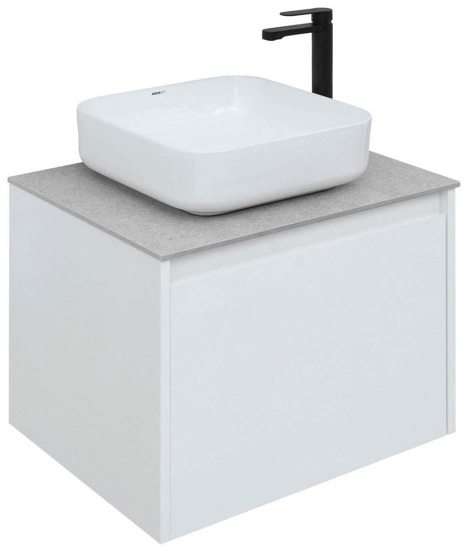 Изображение товара Тумба под раковину Aquanet Nova Lite 60 белая влагостойкий ЛДСП стиль модерн