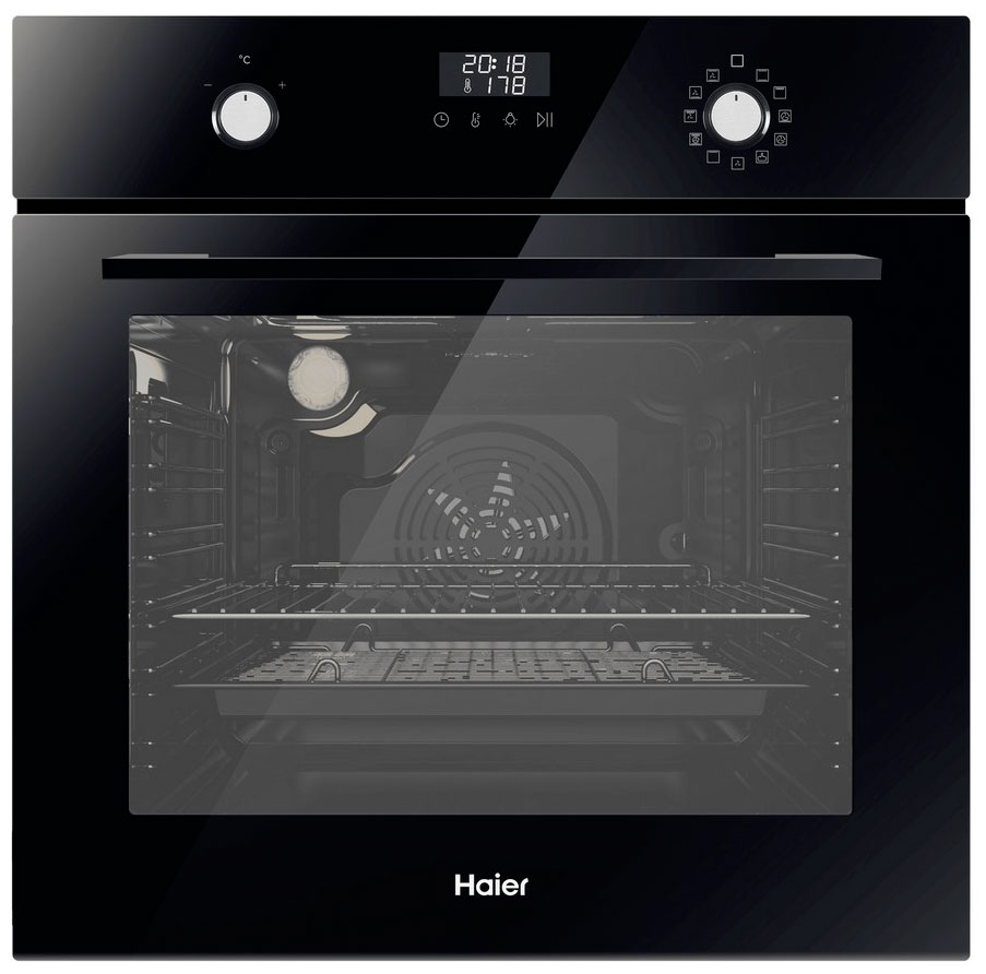 Электрический духовой шкаф Haier HOX-P11CGB, черный, каталитическая очистка Электрический духовой шкаф Haier HOX-P11CGB, черный, каталитическая очистка