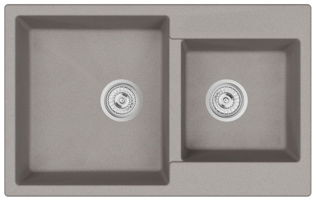 Изображение товара Кухонная мойка Emar EMQ-2800.Q Сардоникс 2-чаше врезная Россия