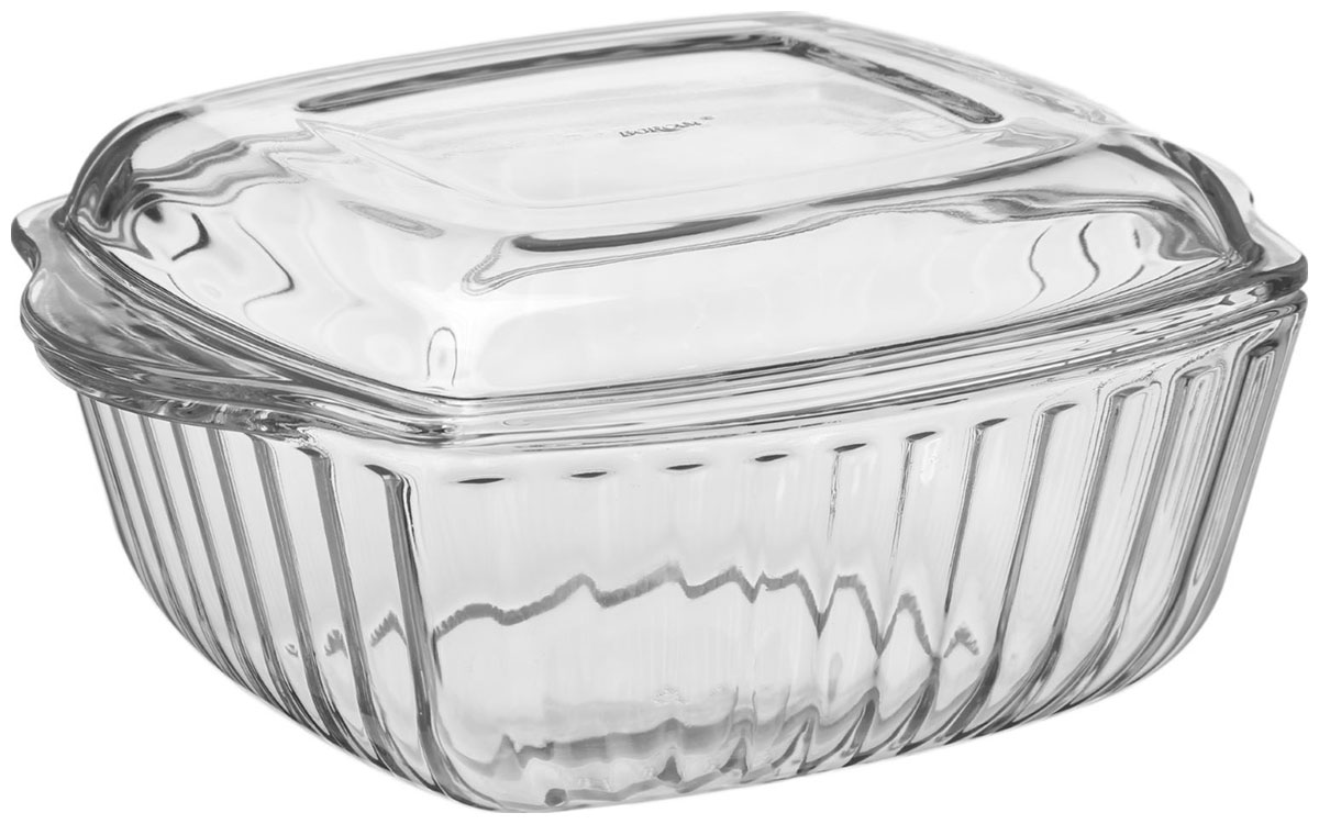 Форма для запекания с крышкой Pasabahce Borcam 2 л 59029 посуда для запекания roemertopf 111 05