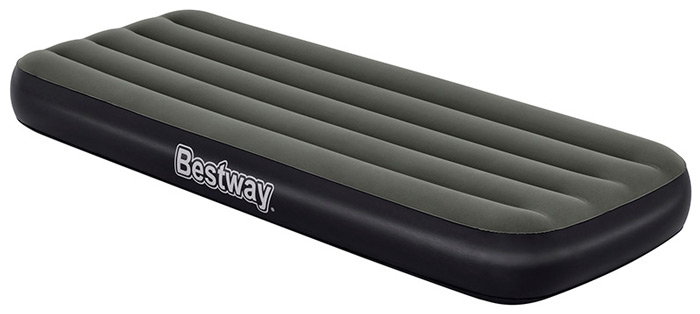 

Матрас надувной BestWay Tritech Jr Twin 6713K 185x76x25см, Черный/серый