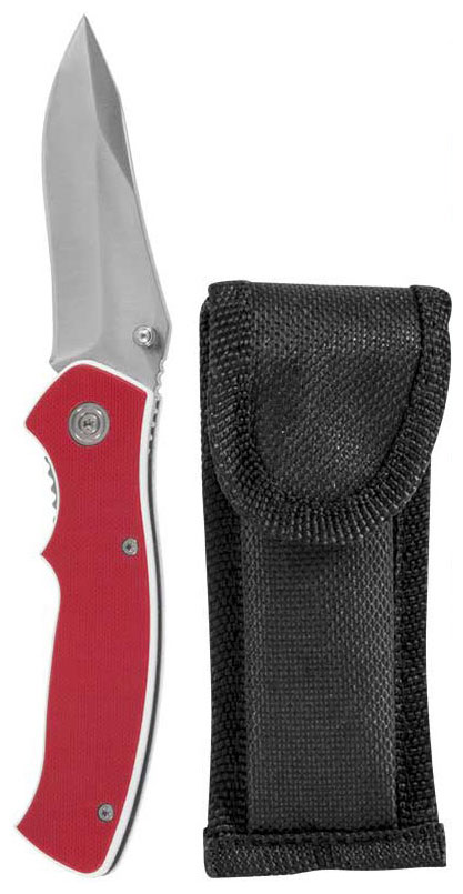 Нож туристический складной Ecos EX-136 325136 накладки G10 красный 946₽