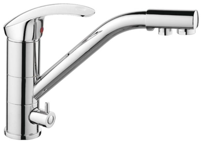 Изображение товара Смеситель для кухни Haiba HB21 хром поворотный керамический картридж