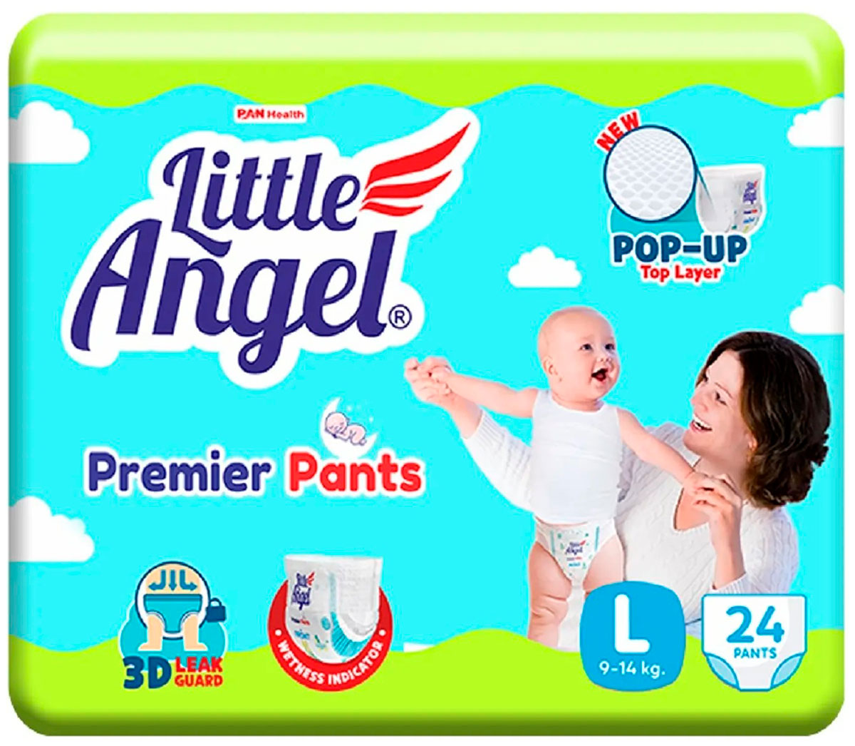 Подгузники-трусики Little Angel Premier 4/L (8-10 кг) 24 шт. подгузники трусики little angel extra dry 4 l 8 10 кг 48 шт