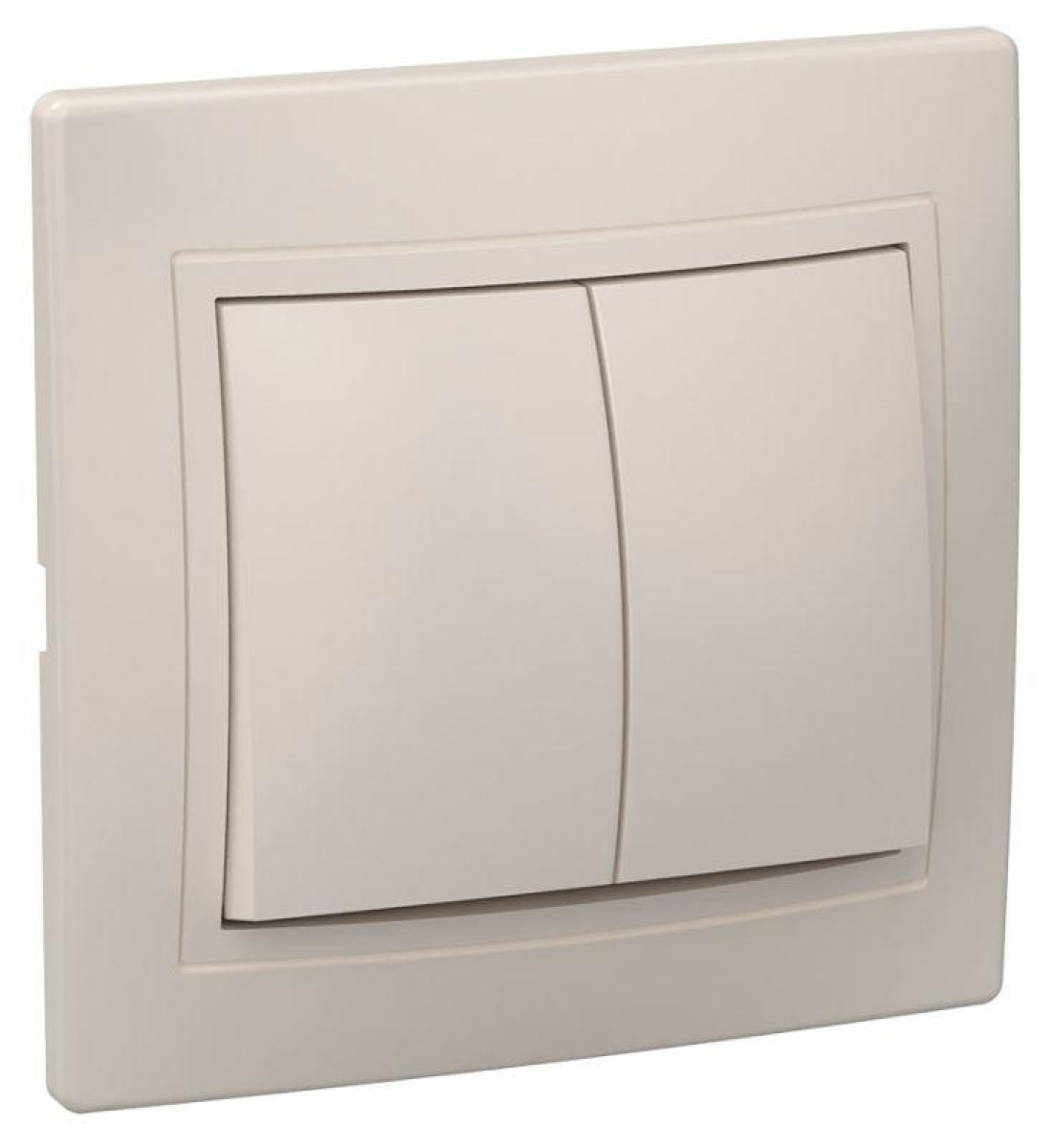 Изображение товара Выключатель 2-кл. СП Кварта 10А IP20 IEK ВС10-2-0-ККм кремовый