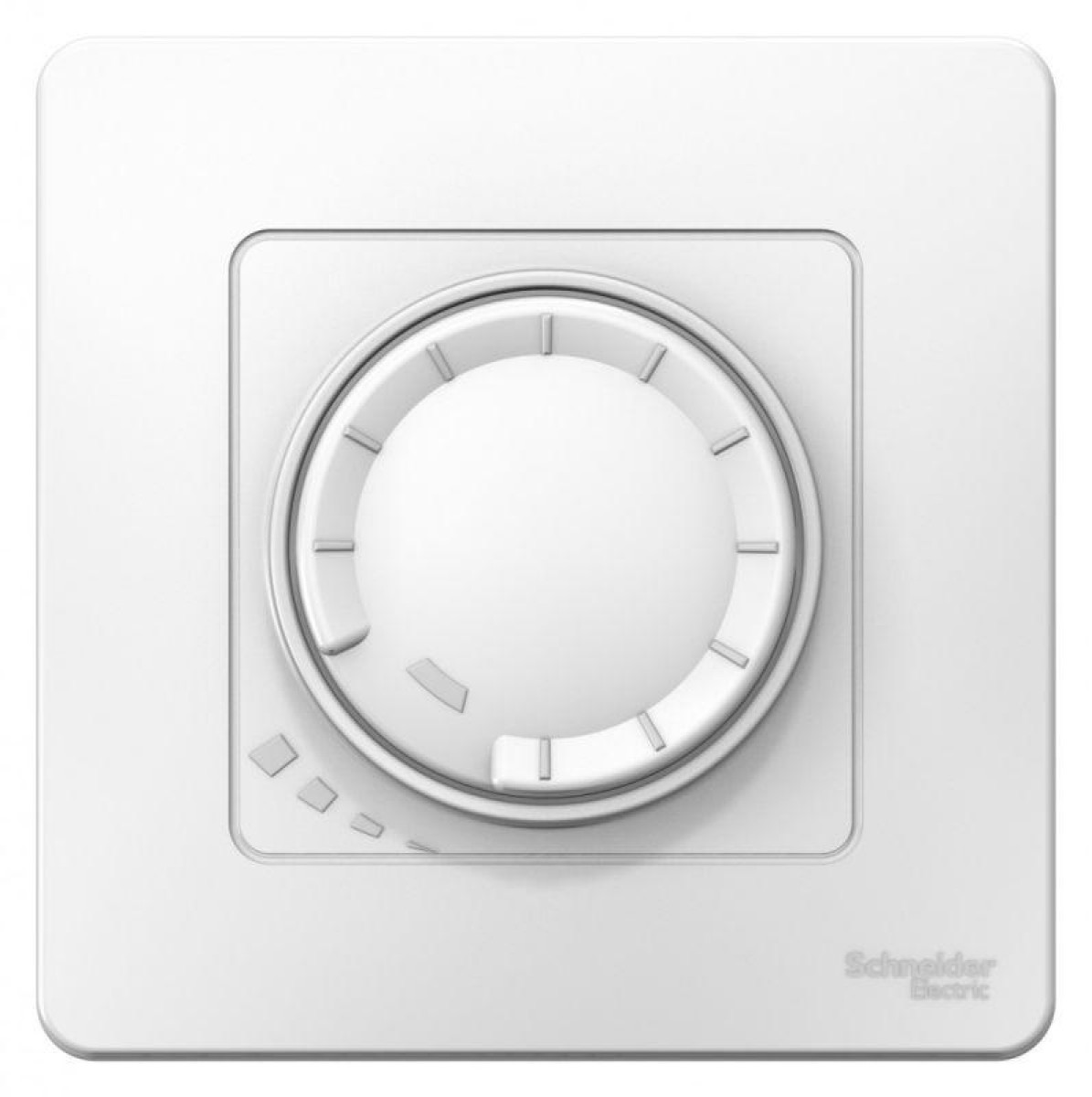 Изображение товара Выключатели, переключатели, диммеры Systeme Electric Светорегулятор поворотно-нажимной универсальный СП Blanca 400Вт бел. SE