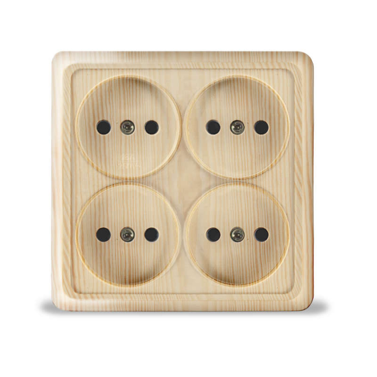 Изображение товара Розетка универсальная Олимп 16А IP20 квадрат 4гнезда для открытого монтажа