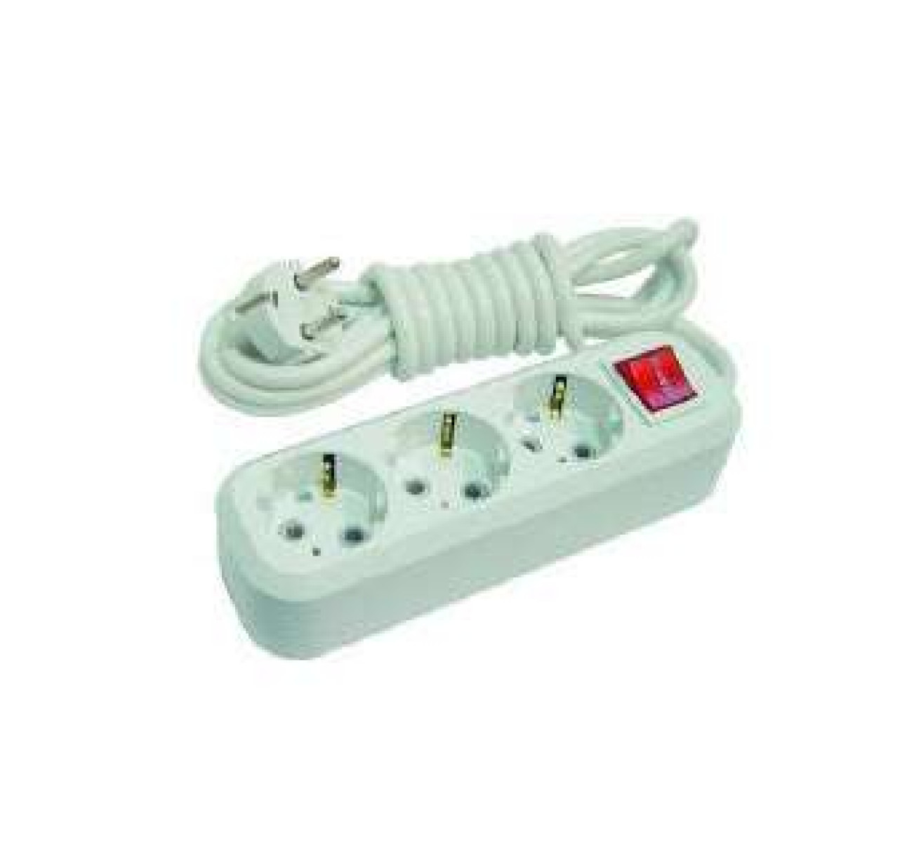 Изображение товара Мakel Удлинитель 3х3м с заземлением IP20, 16А для домашней и офисной электросети