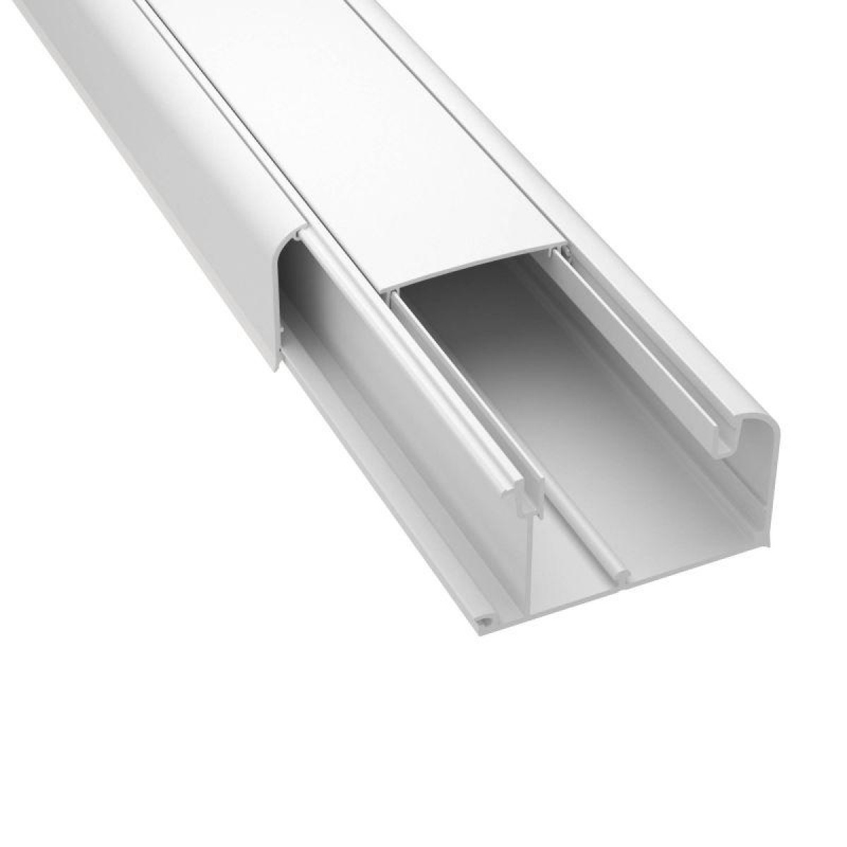 Изображение товара Кабель-канал DKC 90x50 мм L2000 пластиковый с разделителем Россия