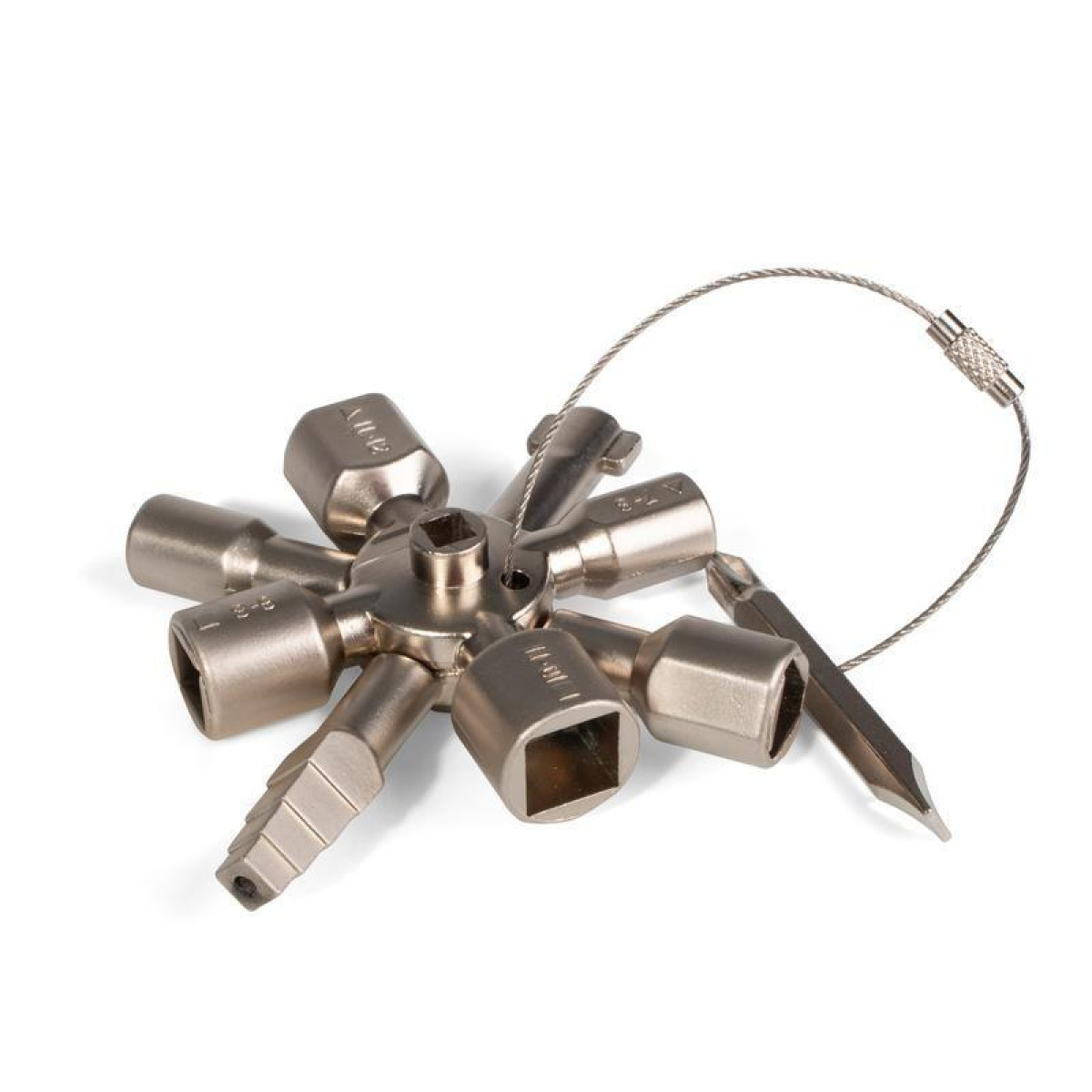 Изображение товара Ключ для электрошкафов КЭШ-10 10 профилей Китай компактный и универсальный