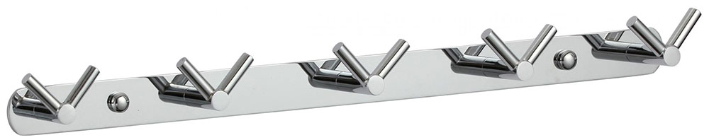 

Планка с крючками Savol S-007225 (5 крючков), Хром