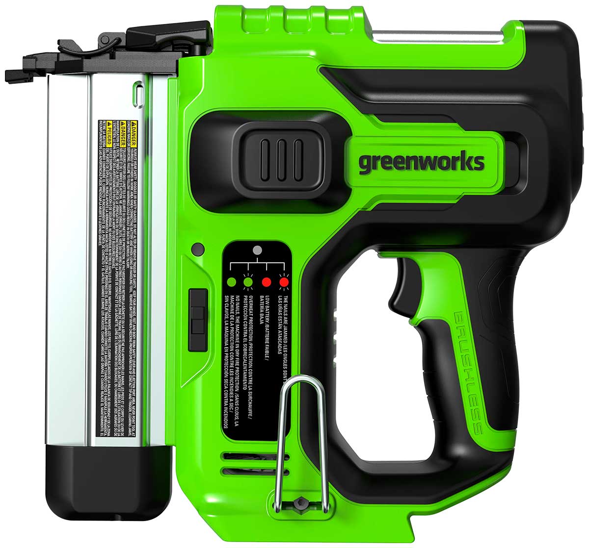 Изображение товара Нейлер аккумуляторный Greenworks GD24BN, 24V, без АКБ и ЗУ (3400707)