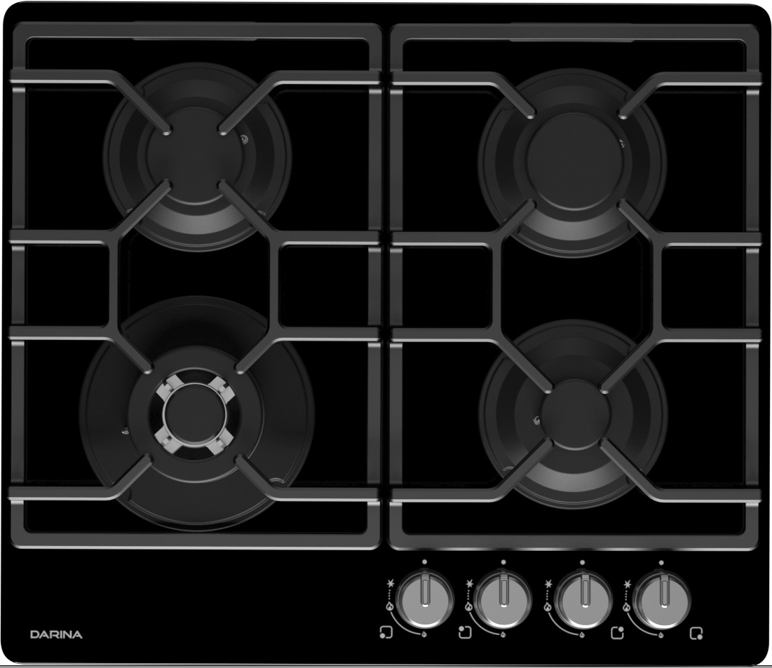

Газовая варочная панель Darina PL BGС341 08 1B, Черный